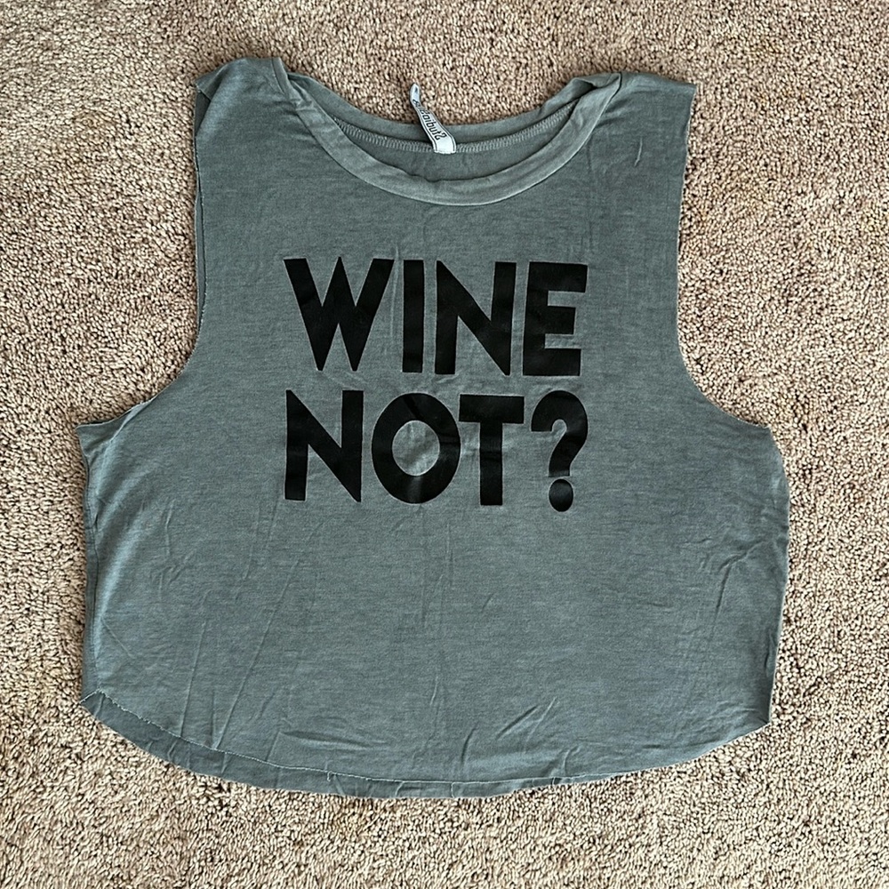 Wine Not muscle tank